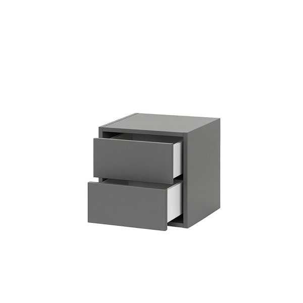Boxie 2 fiókos fali szekrény 40x40x37 cm antracit - Image 8