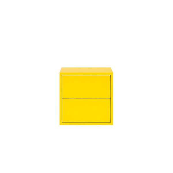 Boxie 2 fiókos fali szekrény 40x40x37 cm sárga