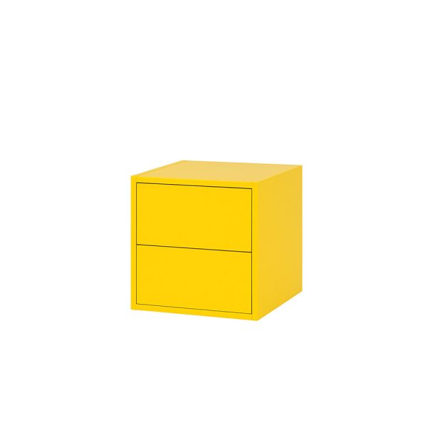 Boxie 2 fiókos fali szekrény 40x40x37 cm sárga - Image 7