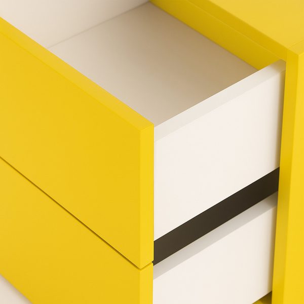 Boxie 2 fiókos fali szekrény 40x40x37 cm sárga - Image 9
