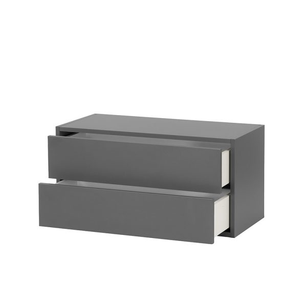 Boxie 2 fiókos fali szekrény 40x80x37 cm zöld - Image 9