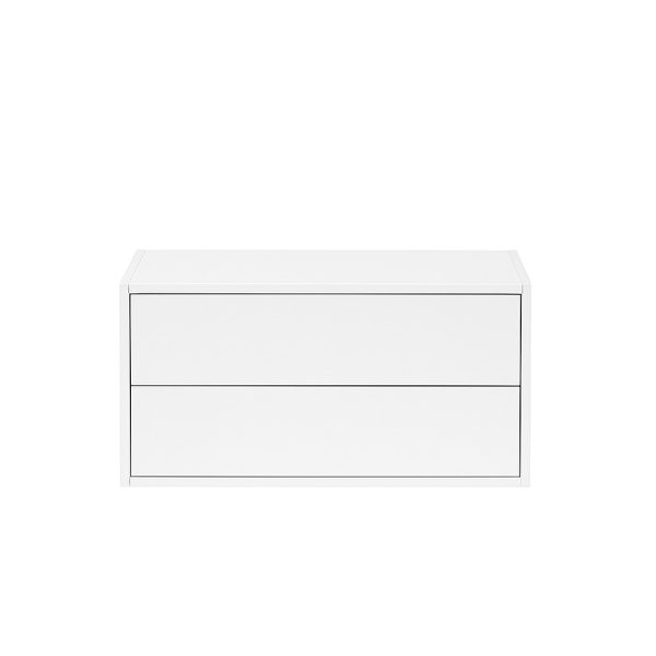 Boxie 2 fiókos fali szekrény 40x80x37 cm fehér