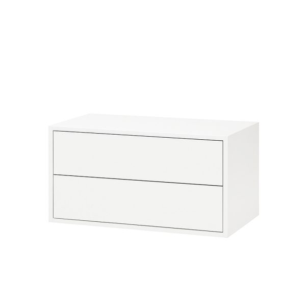 Boxie 2 fiókos fali szekrény 40x80x37 cm fehér - Image 7