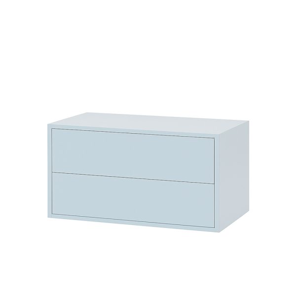 Boxie 2 fiókos fali szekrény 40x80x37 cm kék - Image 7