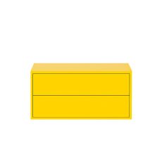 Boxie 2 fiókos fali szekrény 40x80x37 cm sárga