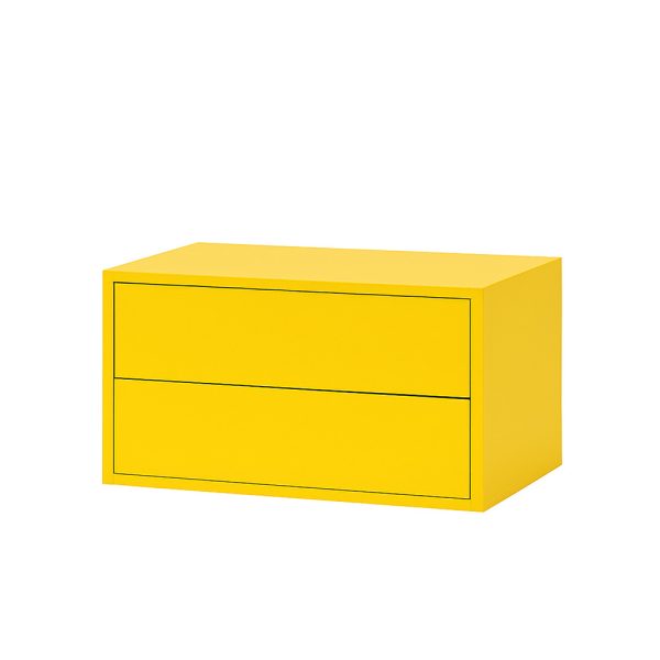 Boxie 2 fiókos fali szekrény 40x80x37 cm sárga - Image 7