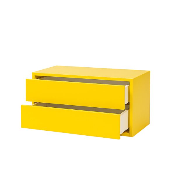 Boxie 2 fiókos fali szekrény 40x80x37 cm sárga - Image 8