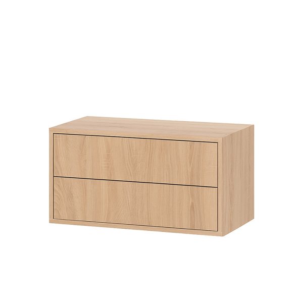 Boxie 2 fiókos fali szekrény 40x80x37 cm sonoma tölgy - Image 7