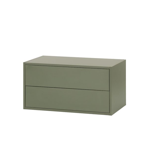 Boxie 2 fiókos fali szekrény 40x80x37 cm zöld - Image 7
