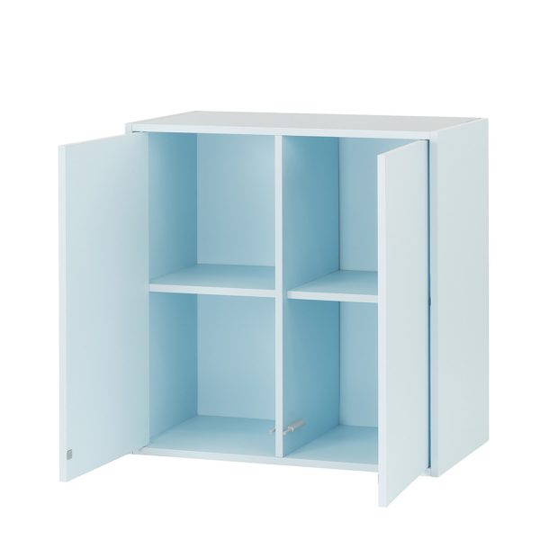 Boxie 2 ajtós fali szekrény 80x80x37 cm kék - Image 7