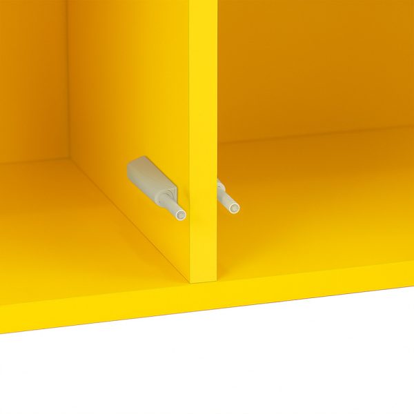 Boxie 2 ajtós fali szekrény 80x80x37 cm sárga - Image 8
