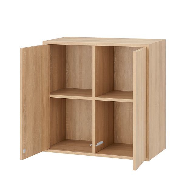 Boxie 2 ajtós fali szekrény 80x80x37 cm sonoma tölgy - Image 7