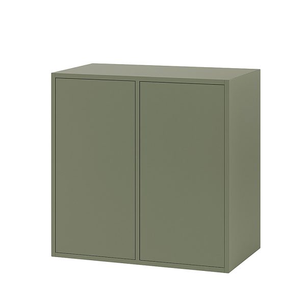 Boxie 2 ajtós fali szekrény 80x80x37 cm zöld