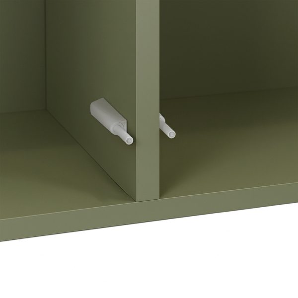 Boxie 2 ajtós fali szekrény 80x80x37 cm zöld - Image 8