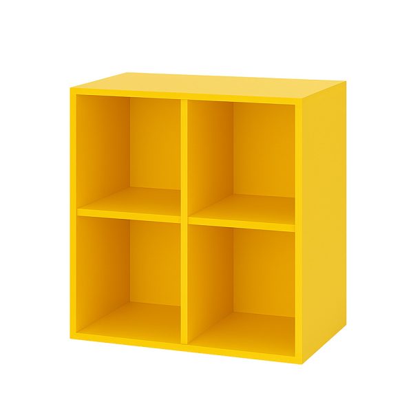 Boxie nyitott fali szekrény 80x80x37 cm sárga - Image 7