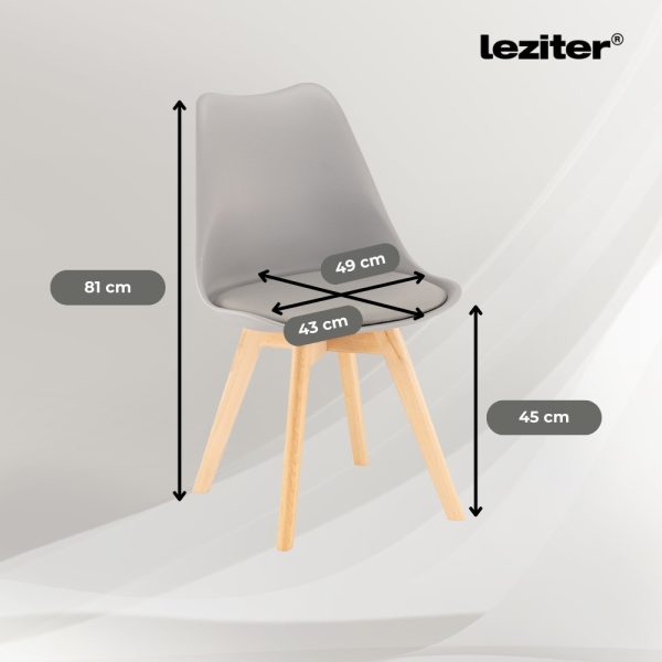 Treva 4+1 étkező garnitúra fekete-szürke - Image 3