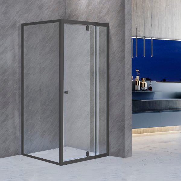 Flexi 80x90 cm sarokba szerelhető aszimmetrikus zuhanykabin zuhanytálca nélkül - Image 2