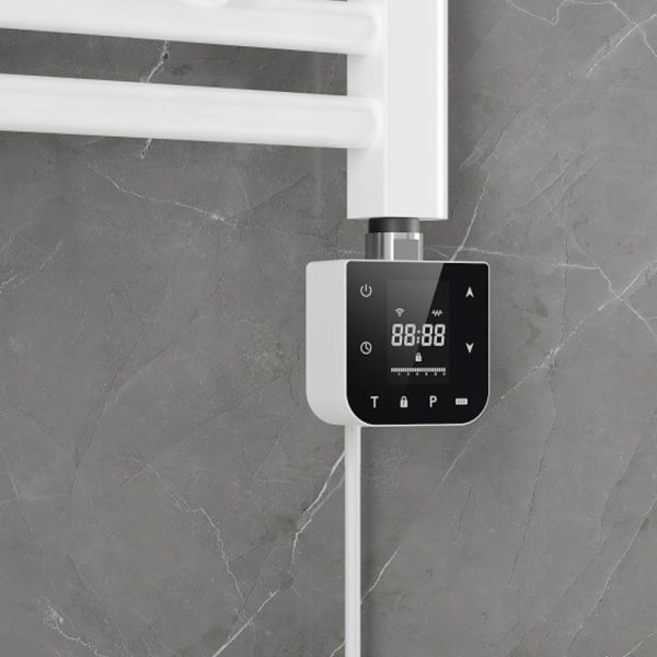 Wifi-s fűtőpatron törölközőszárító radiátorhoz digitális hőfokszabályozóval 600W fehér - Image 2