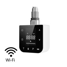 Wifi-s fűtőpatron törölközőszárító radiátorhoz digitális hőfokszabályozóval 800W fehér