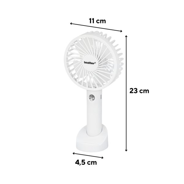 Galar kézi hordozható usb ventilátor tartóval 4 W 1200 mAh - Image 3