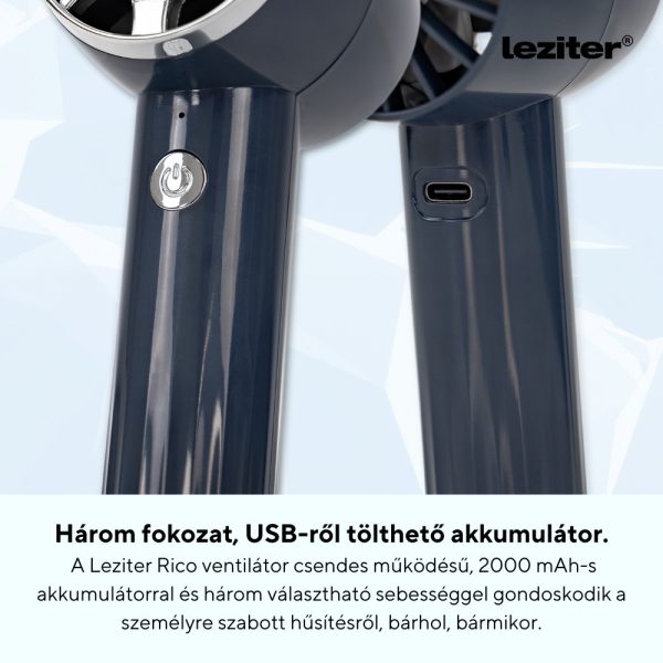 Rico kézi hordozható usb ventilátor 2000 mAh - Image 4