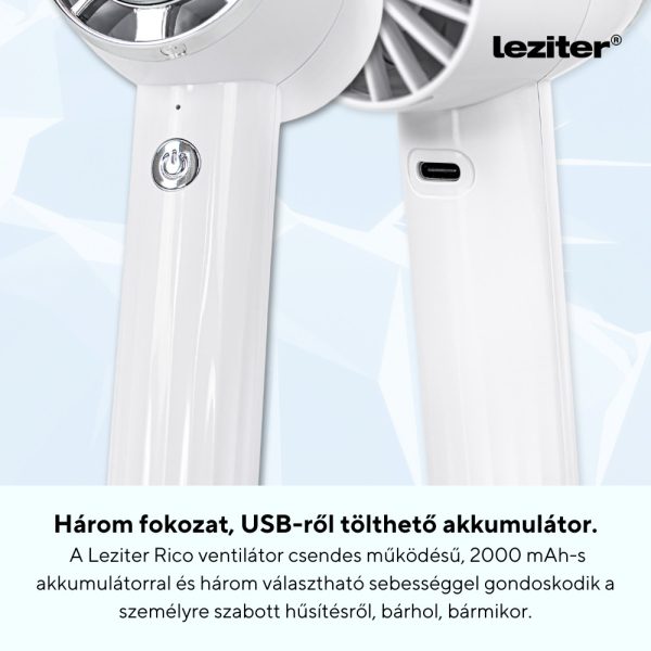 Rico kézi hordozható usb ventilátor 2000 mAh - Image 4