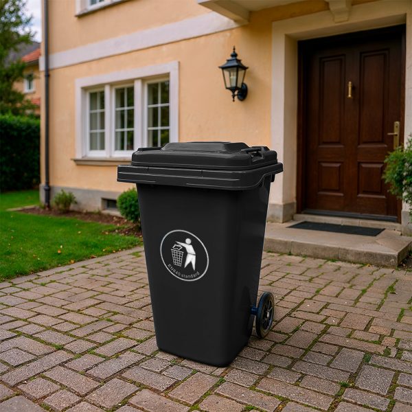 Hulladéktároló 120L fekete - Image 2