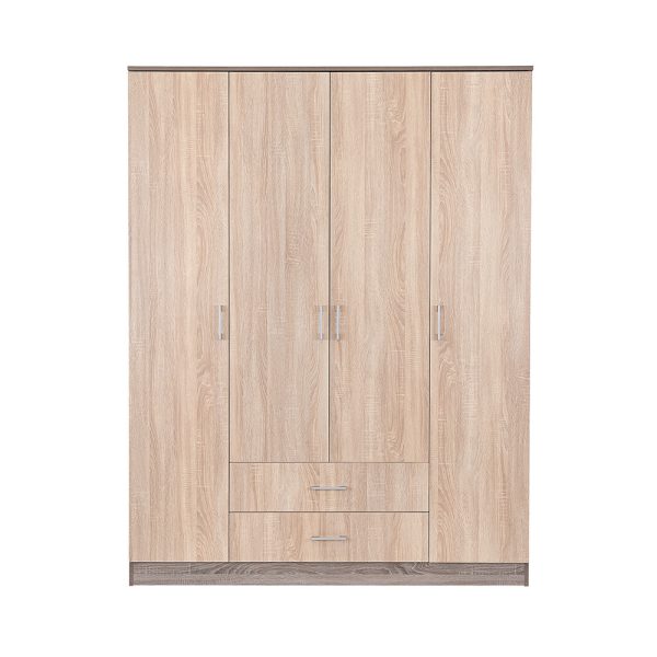 Miami gardróbszekrény 160x205 cm sonoma tölgy-yorki tölgy - Image 3