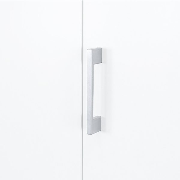 Miami gardróbszekrény 80x205 cm fehér-fehér - Image 7
