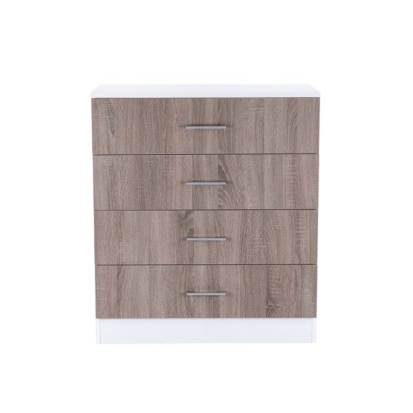Miami komód 4 fiókos 80x92 cm yorki tölgy-fehér - Image 3