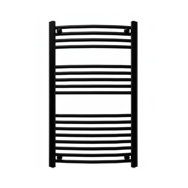Íves törölközőszárító radiátor 1000x600 mm fekete