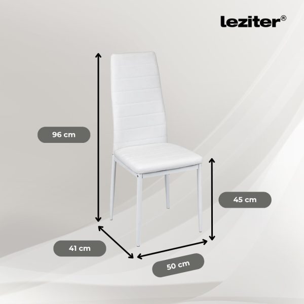 Nolen 4+1 étkező garnitúra fehér - Image 4