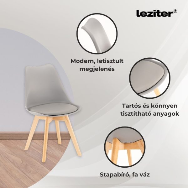 Zelma 6+1 étkező garnitúra szürke - Image 5