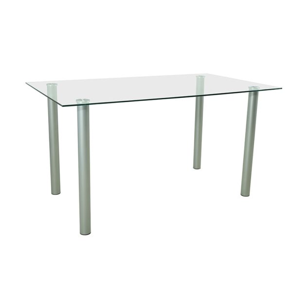 Berna 140 cm szögletes üveg étkezőasztal - Image 5