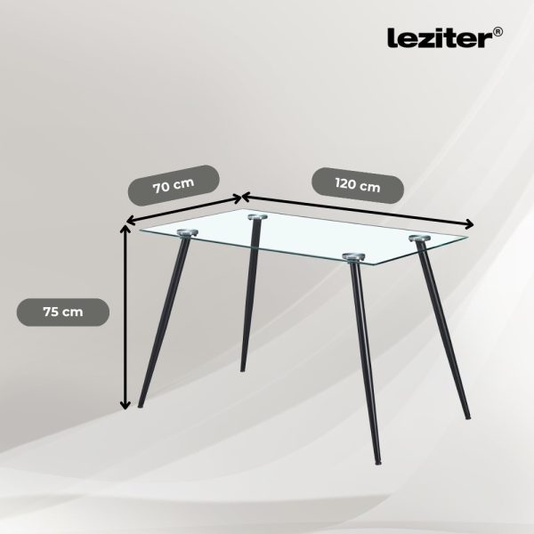 Nash 4+1 étkező garnitúra fehér-fekete - Image 3