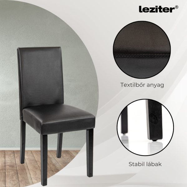 Alen 4+1 étkező garnitúra fekete-fekete - Image 4
