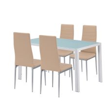 Mabel 4+1 étkező garnitúra bézs-szürke