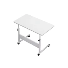 Állítható magasságú laptopasztal 80x40 cm fehér - LYHL-030-WH