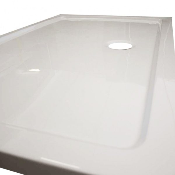 Modena Slim aszimmetrikus szögletes akril zuhanytálca, 80x120 cm - Image 7