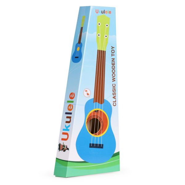 Fa Ukulele Gitár Gyerekeknek, 4 Nylon húr barna - Image 8