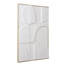 House Nordic Madeline dombormű Faldísz, vászon, fehér, No.2 60x90 cm - 4981058