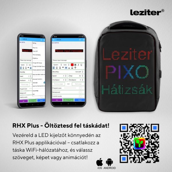 Pixo ledes okos hátizsák - Image 5