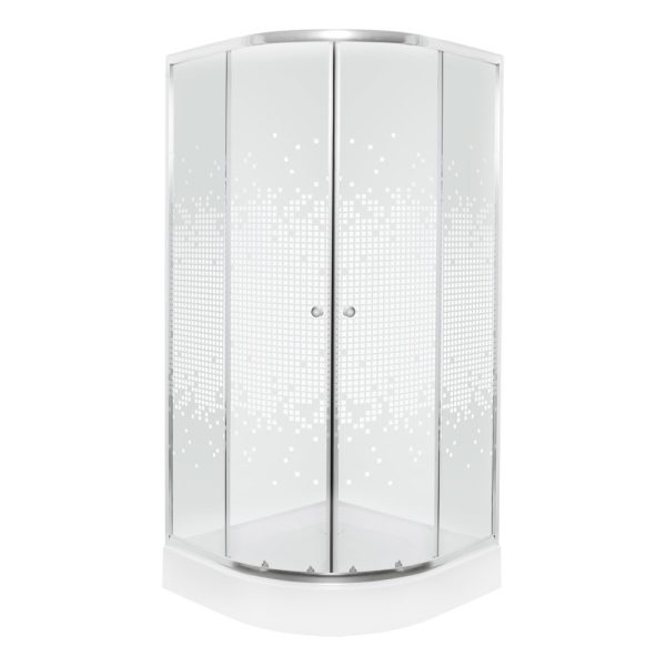 Pixel White 80 íves zuhanykabin zuhanytálcával