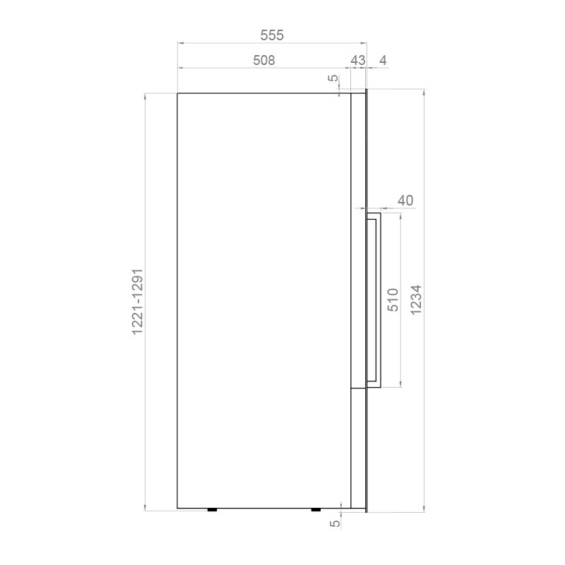 Pando PVMAVP 124-70XR Borhűtő - beépíthető, jobbos - Image 3