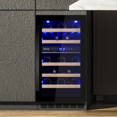 Pando PVMBP HD-40-28CRL borhűtő - pult alá építhető, fekete, balos