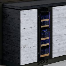 Pando PVZB-30-16CRR borhűtő pult alá építhető, fekete, balos