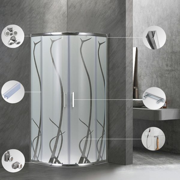 Spirit Bamboo 90x90 cm íves zuhanykabin zuhanytálca nélkül - Image 5