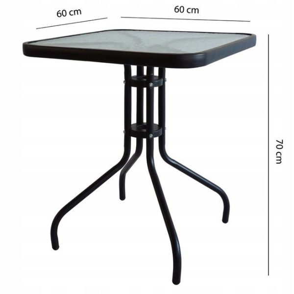 60 cm-es szögletes kerti asztal - Image 8
