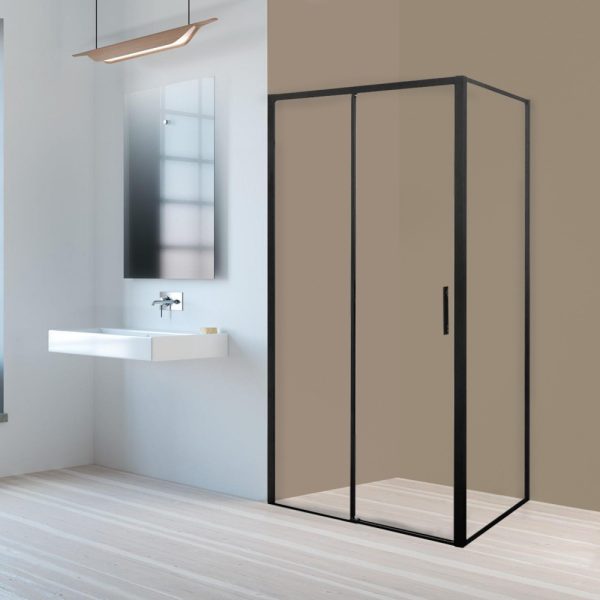 Silves 80x100 aszimmetrikus zuhanykabin zuhanytálcával - Image 2