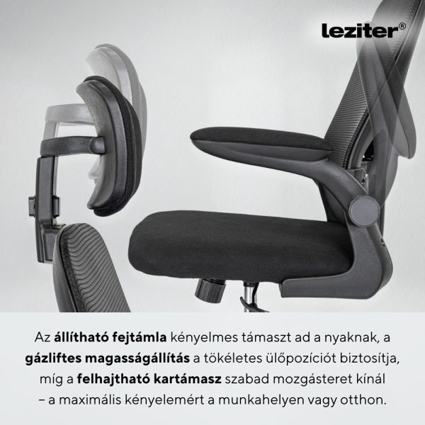 Flexo ergonomikus irodai forgószék deréktámasszal - Image 4
